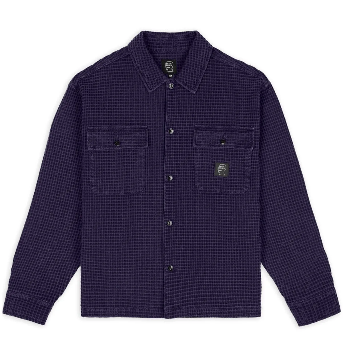 WAFFLE BUTTON FRONT SHIRT