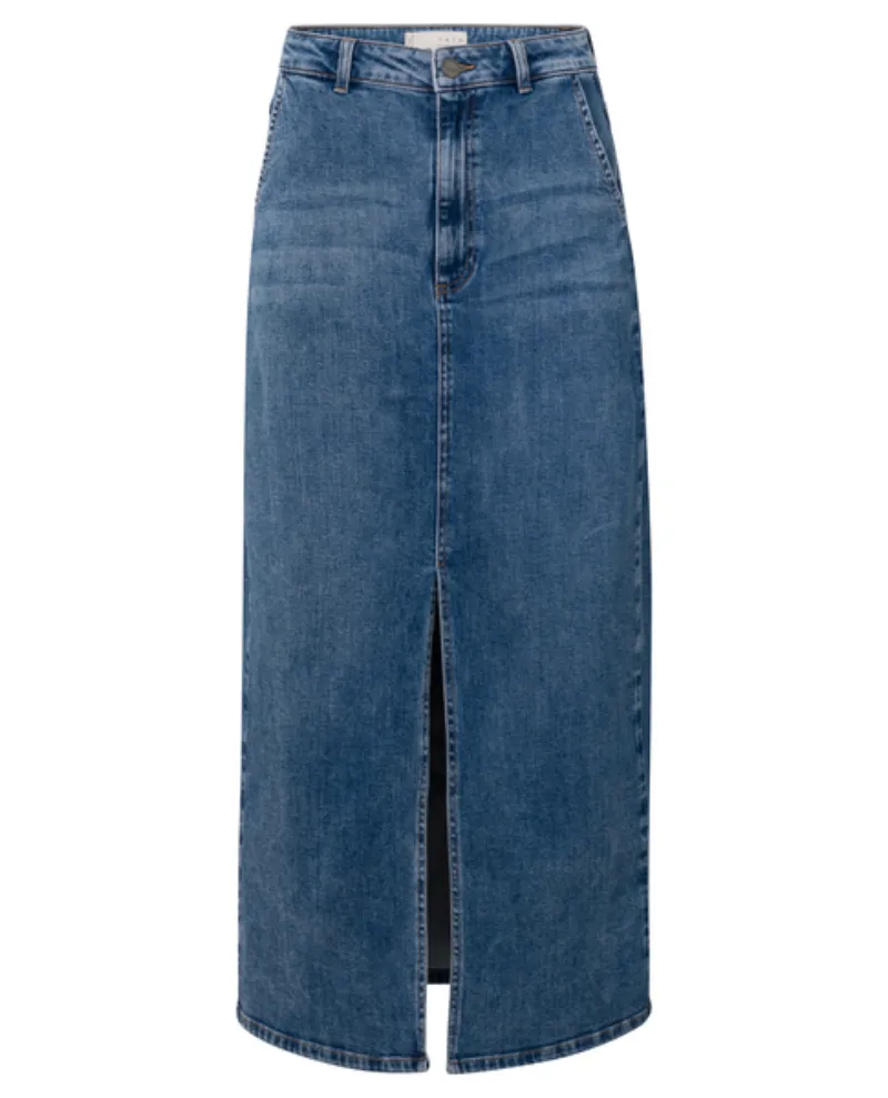 Yaya Blue Denim Maxi Skirt