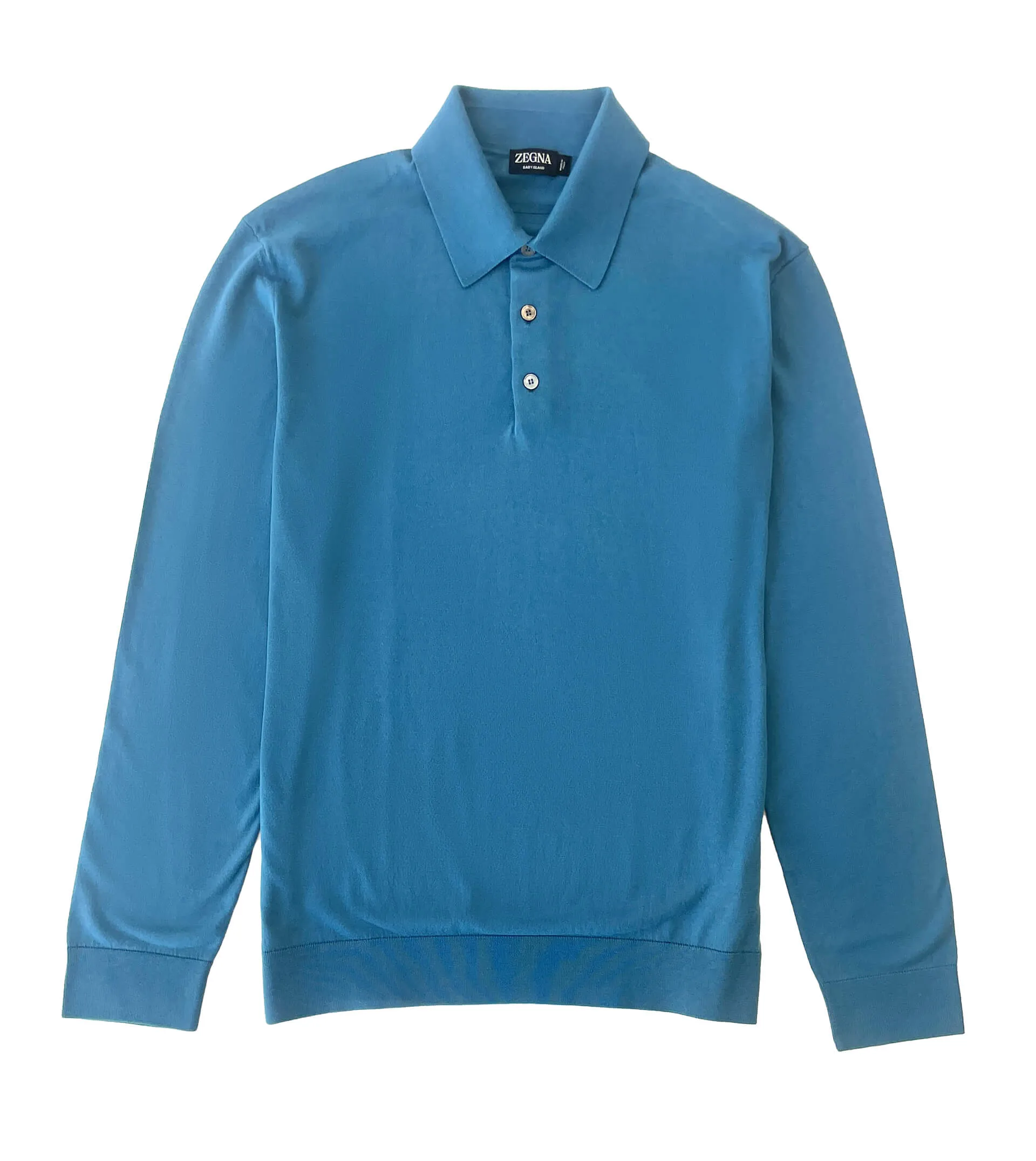 ZEGNA Baby Island Long Sleeve Polo Sweater  Colors